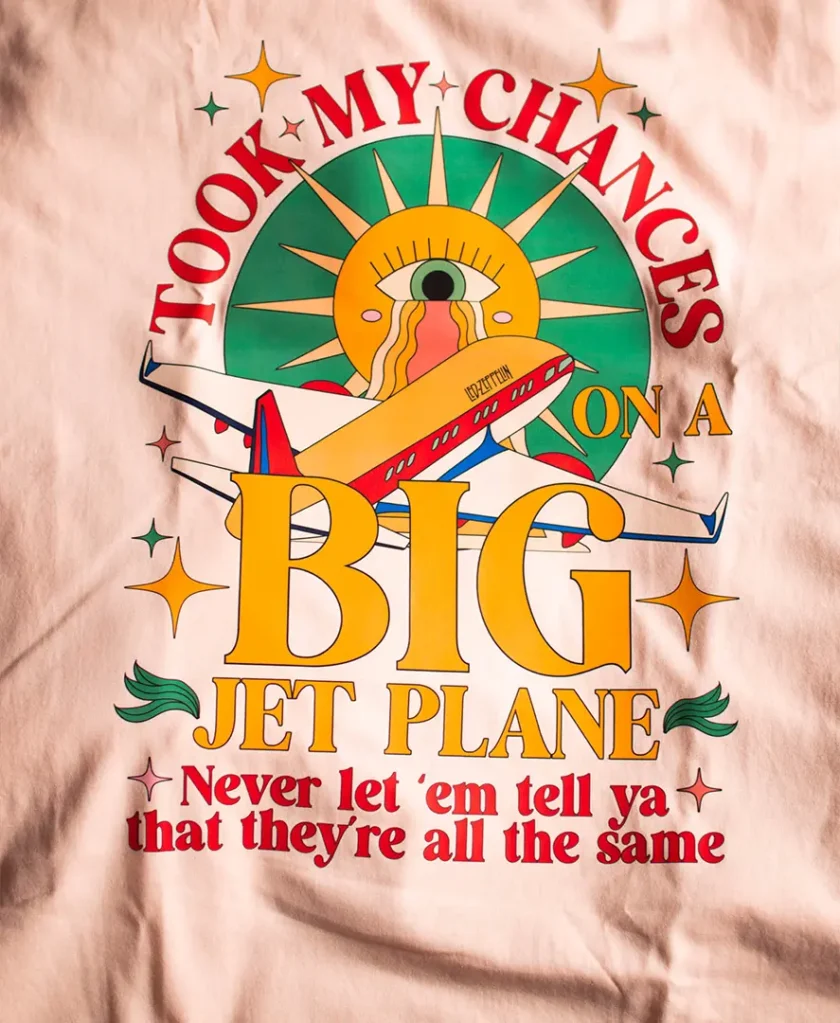 Took My Chances On A Big Jet Plane - Led Zeppelin T-shirt - Image 2