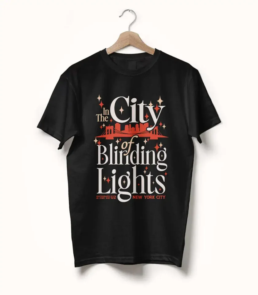 City of Blinding Lights • U2 • Typography Tee